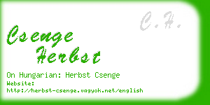csenge herbst business card